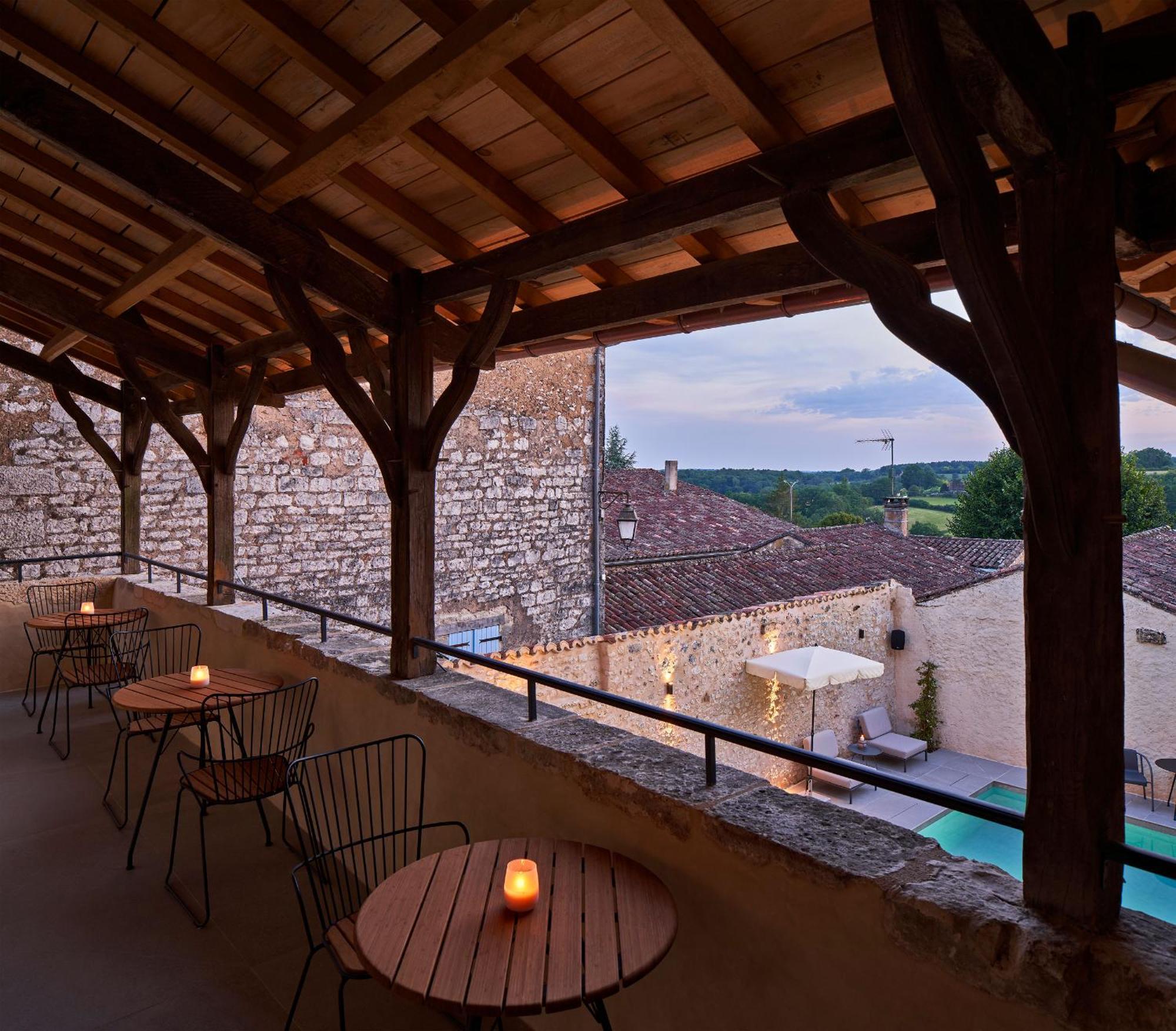 Hotel Le Chevalier Bleu Monpazier Ngoại thất bức ảnh
